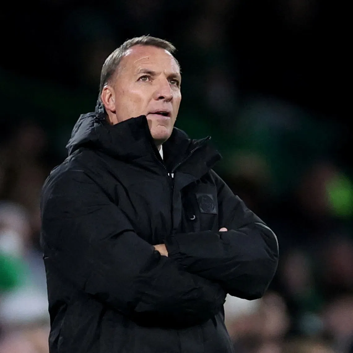 FILE PHOTO: Soccer Football - UEFA Europa League - Celtic v SK Sturm Graz - Celtic Park, Glasgow, Scotland, Britain - October 23, 2025 Celtic manager Brendan Rodgers reacts REUTERS/Russell Cheyne/File Photo