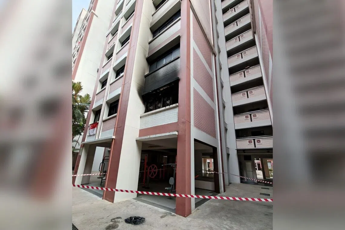 The fire occured at Buangkok Crescent at around 12.25am on Aug 20.