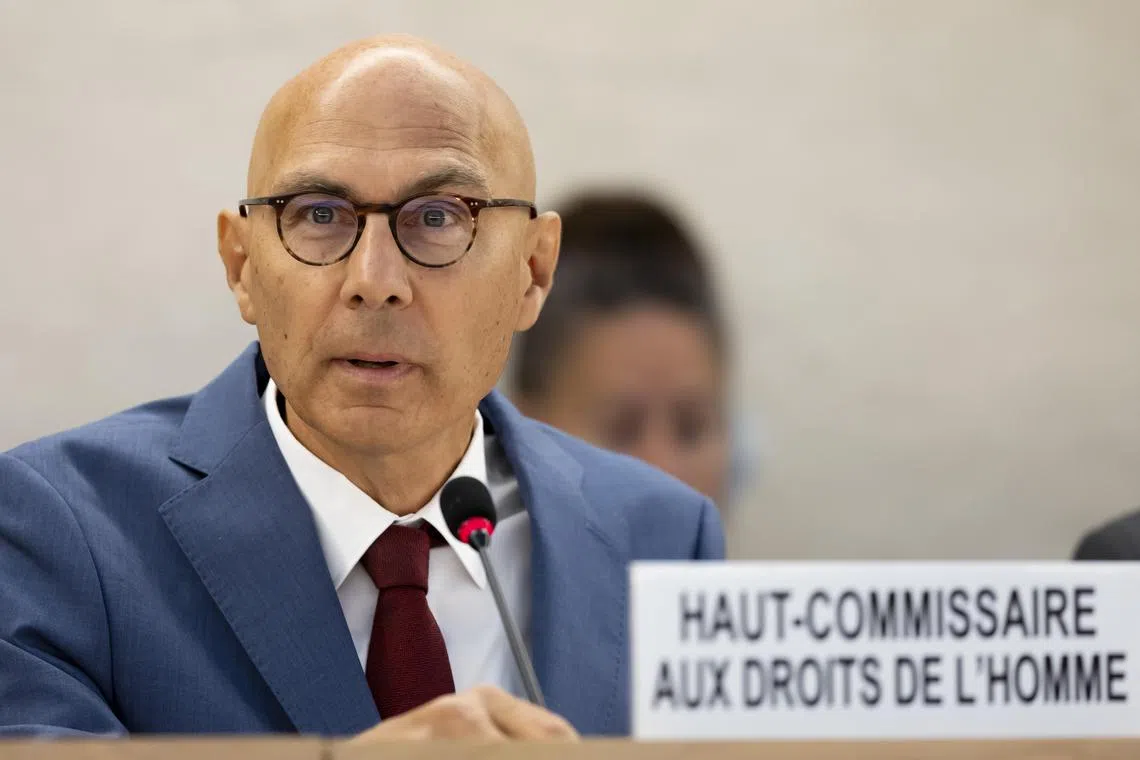 Mr Turk's comments were given in a broad speech marking the mid-way point of his four-year term as UN rights chief.