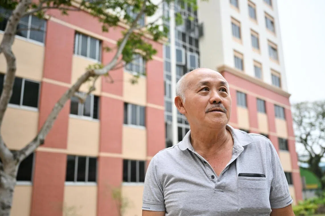 Mr Wai, 66, speaking to the reporter after Kopitalk X Precinct Dialogue with MP David Neo at Block 498N Multi-purpose Hall @ Tampines Street 45 on Sept 19.