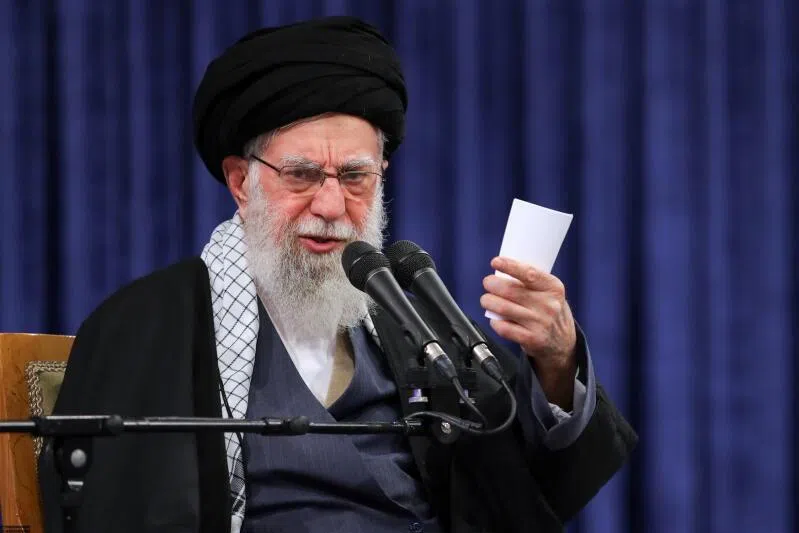 Ayatollah Ali Khamenei, speaking during a ceremony in Tehran, Iran, on Feb 17, had dominated Iran since taking on the post of Supreme Leader for life in 1989. 
