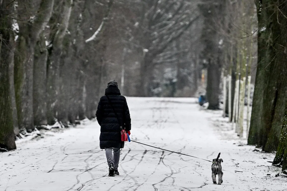 Weather warnings for snow remain in place across parts of the the UK, Germany and Sweden.