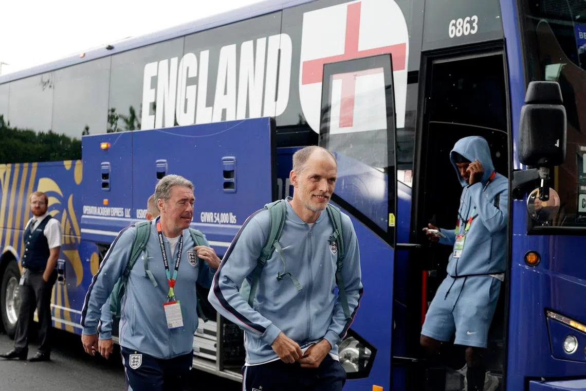 Soccer Football - FIFA World Cup 2026 - Group L - England v Ghana - Boston Stadium, Foxborough, Massachusetts, U.S. - June 23, 2026 England manager Thomas Tuchel arrives at the stadium before the match REUTERS/Pilar Olivares