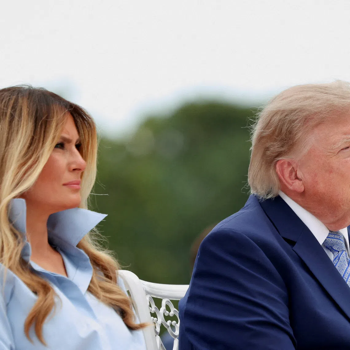 FILE PHOTO: U.S. President Donald Trump and first lady Melania Trump participate in a Fostering the Future announcement in the Rose Garden of the White House in Washington, D.C., August 20, 2026.   REUTERS/Tierney Cross/File Photo