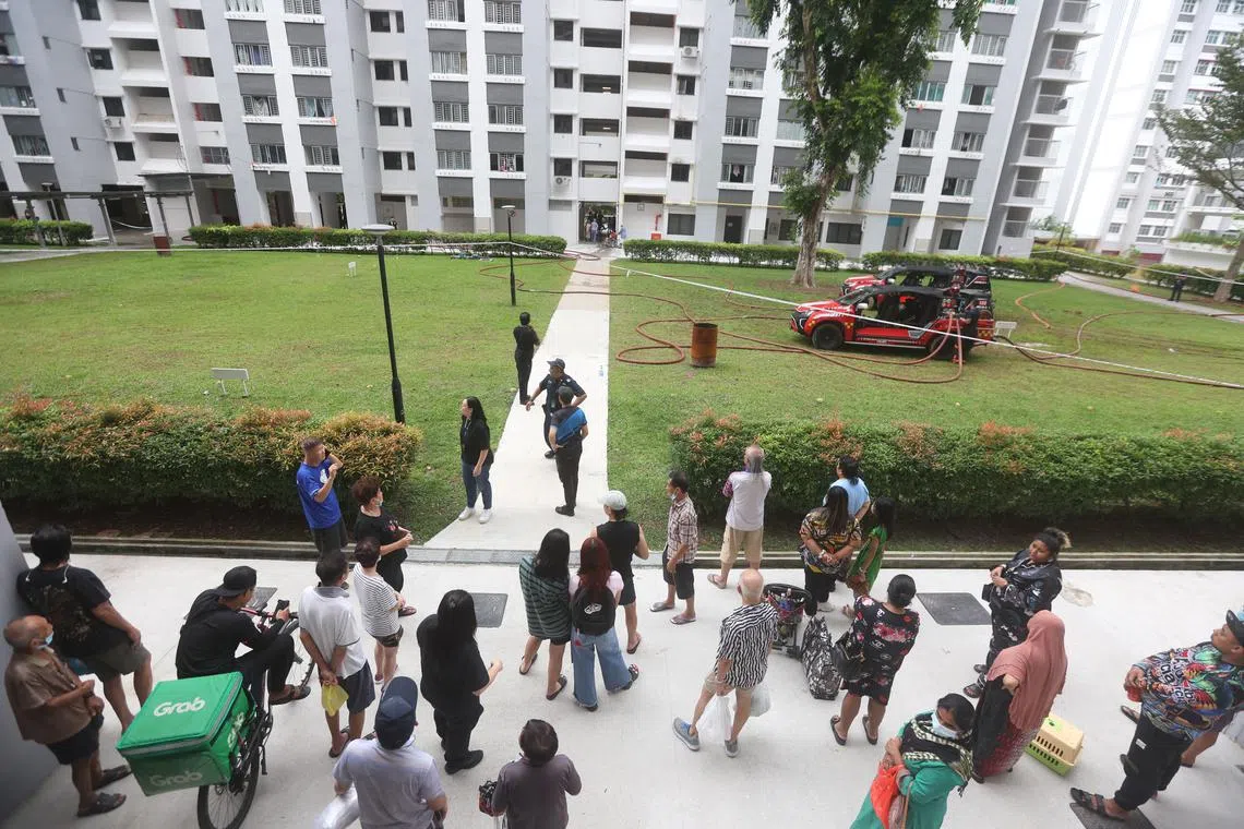 SCDF was alerted to the fire at 91 Henderson Road at about 11.10am on Thursday.