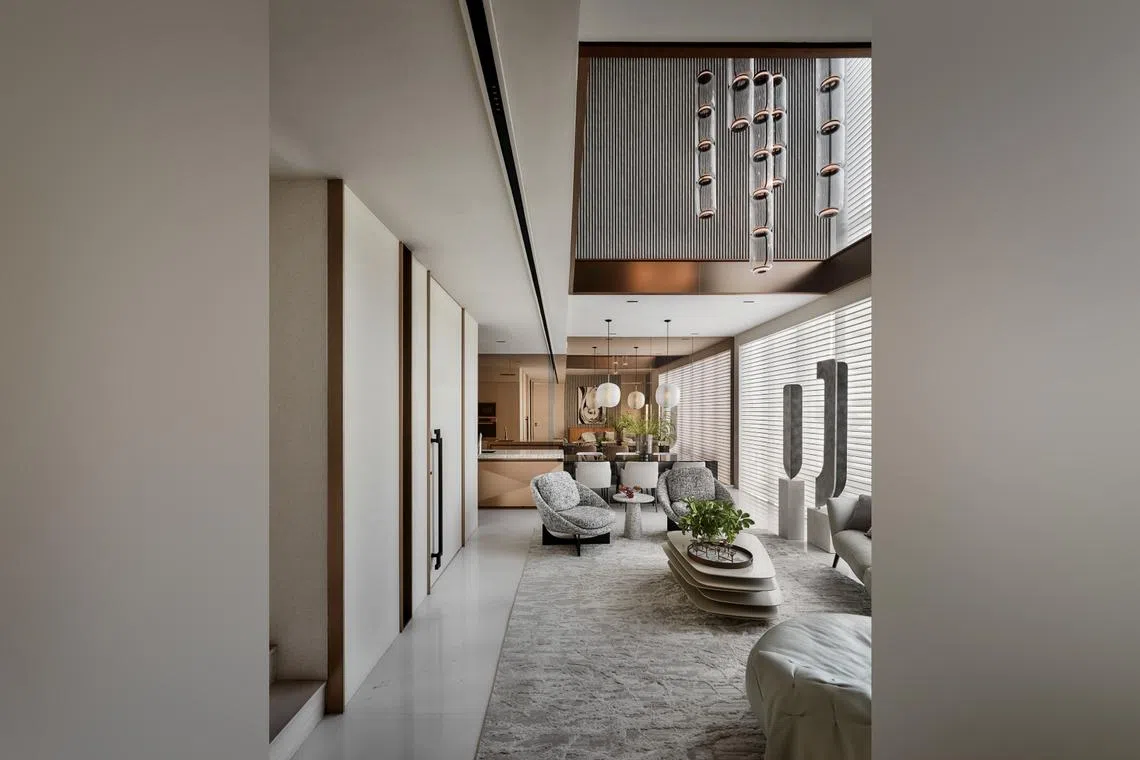 This duplex penthouse in Cairnhill Circle is the holiday home of an Indonesian businesswoman and her family.