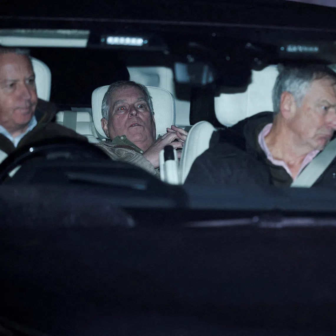 Andrew Mountbatten-Windsor leaving police custody after his arrest in February 2026.