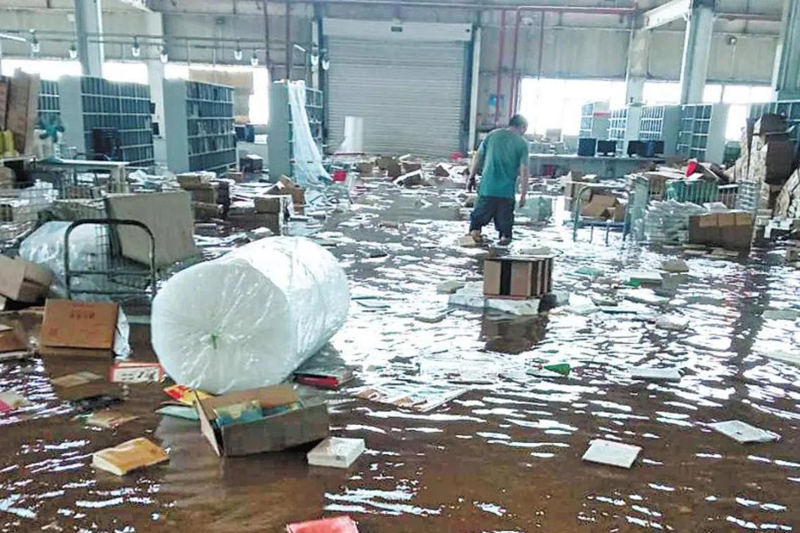 More than four million books, which accounted for roughly 80 per cent of its inventory, have been damaged by floodwaters.