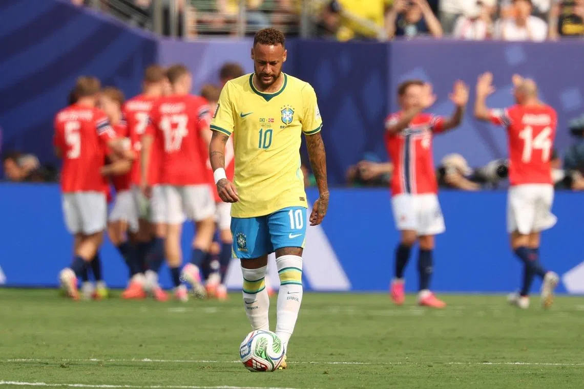 A penalty by Neymar in stoppage time was not enough to save Brazil.