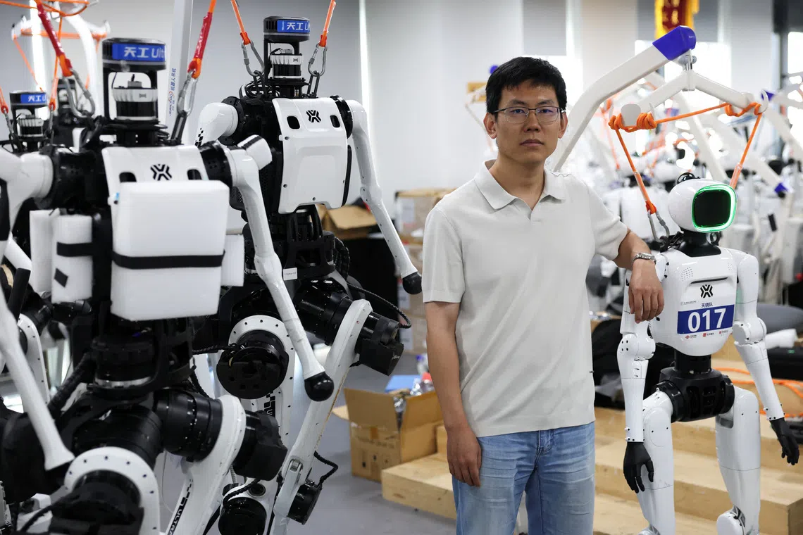 Jack Guo, an engineer who leads the development of TianGong Ultra, which outran Usain Bolt at the World Humanoid Robot Games in August.