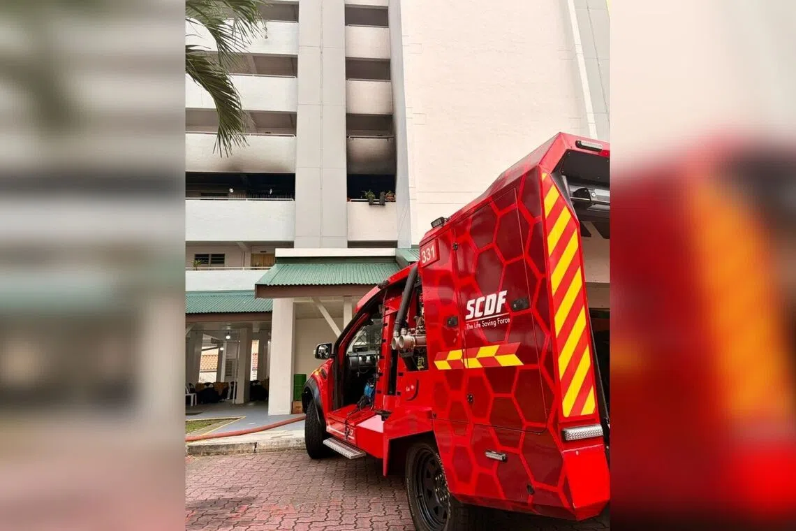 About 30 people from the affected block were evacuated by the police and the SCDF as a precaution.