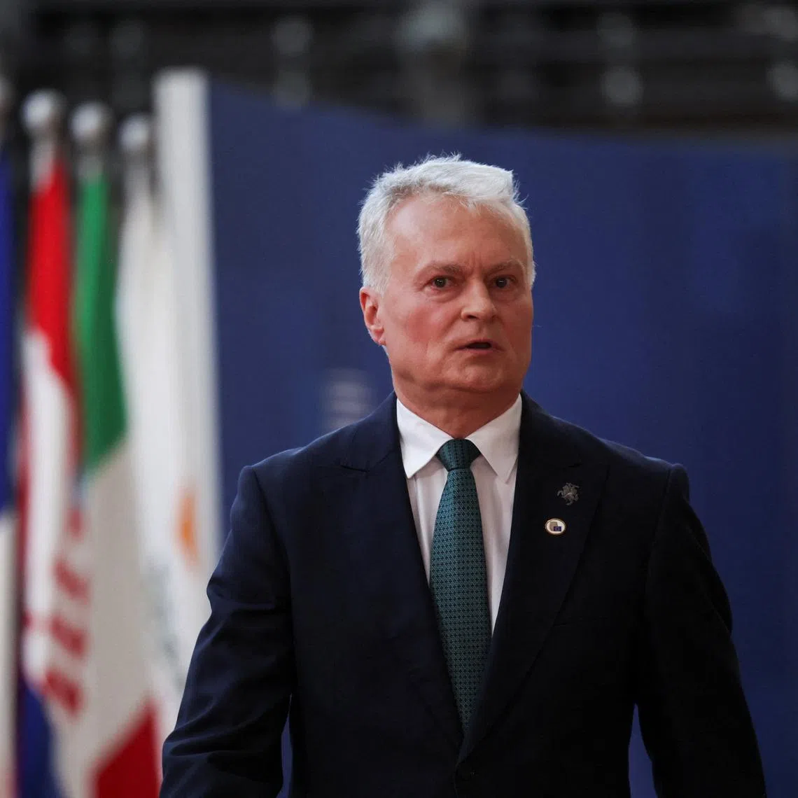 Lithuanian President Gitanas Nauseda said there were no immediate plans to store nuclear weapons in the country.