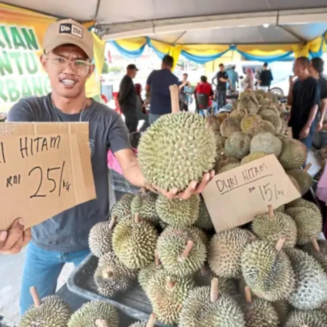 Durian seller Azwan Mohed said Penang growers continue to command premium prices for their durians due to Balik Pulau’s exclusive varieties.