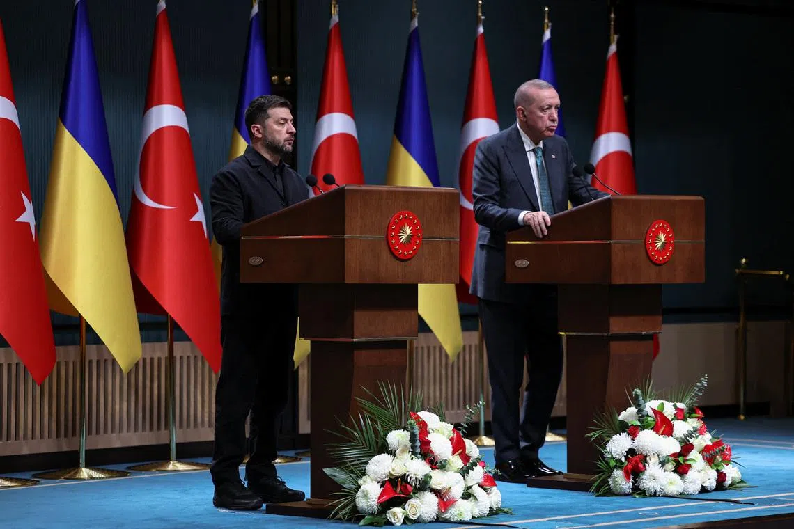 Ukraine's Zelenskiy in Istanbul for security talks with Erdogan