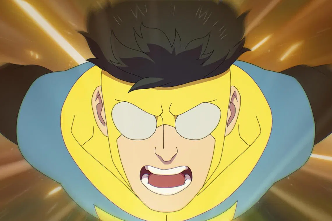 Steven Yeun voices Mark Grayson in the Prime Video series Invincible

Source: Prime Video