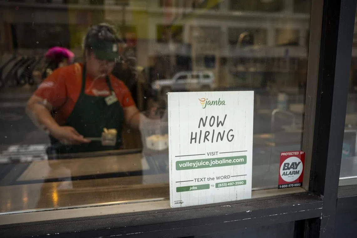 Data also showed that applications for US unemployment benefits fell last week by the most since October 2021.