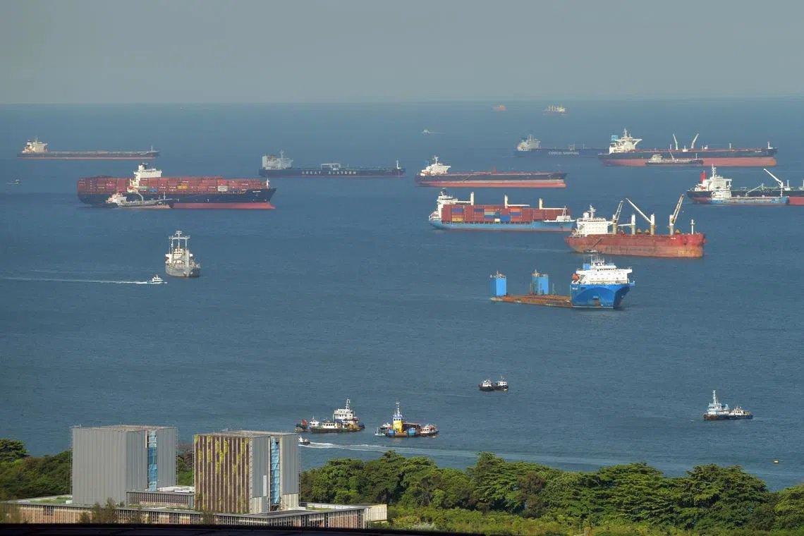 The higher sales came despite lower vessel arrivals for bunkering at Singapore.