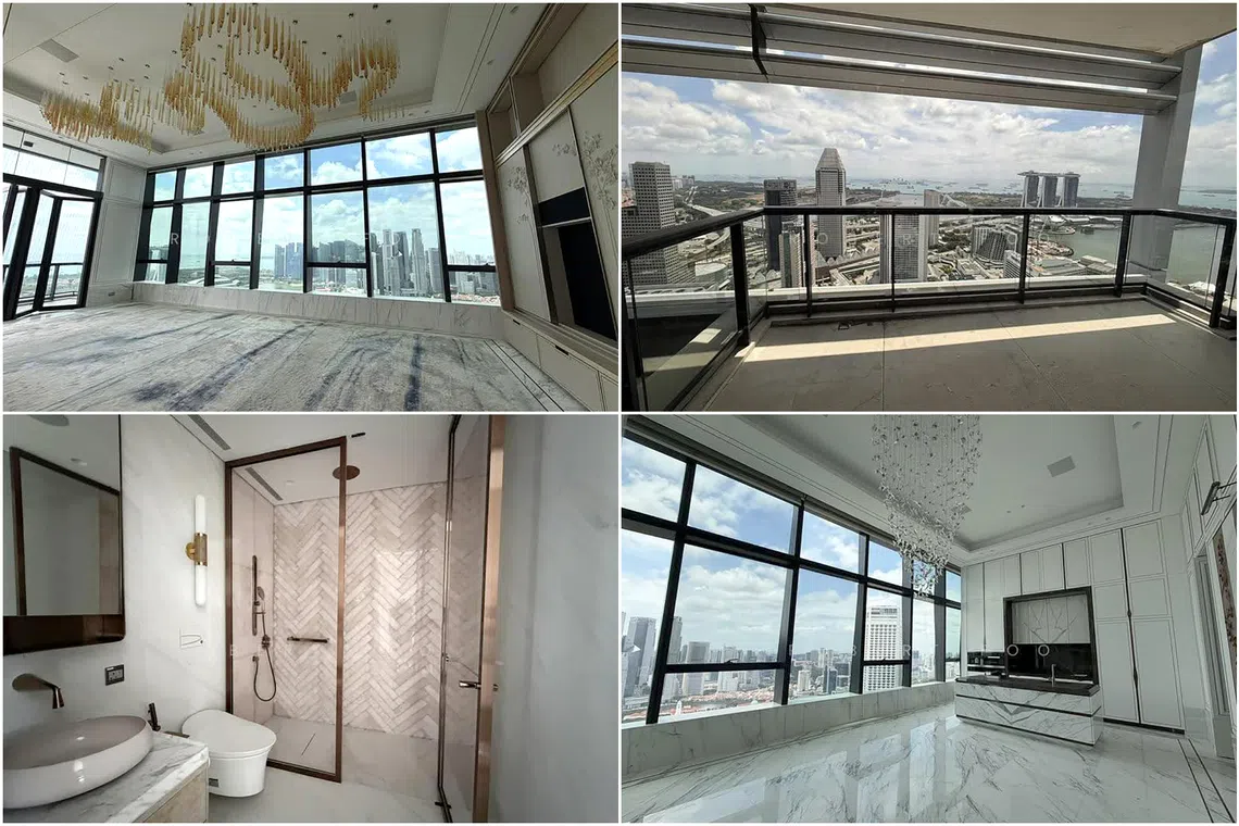 The 42nd-floor four-bedroom penthouse at South Beach Residences owned by money launderer Su Yongcan.