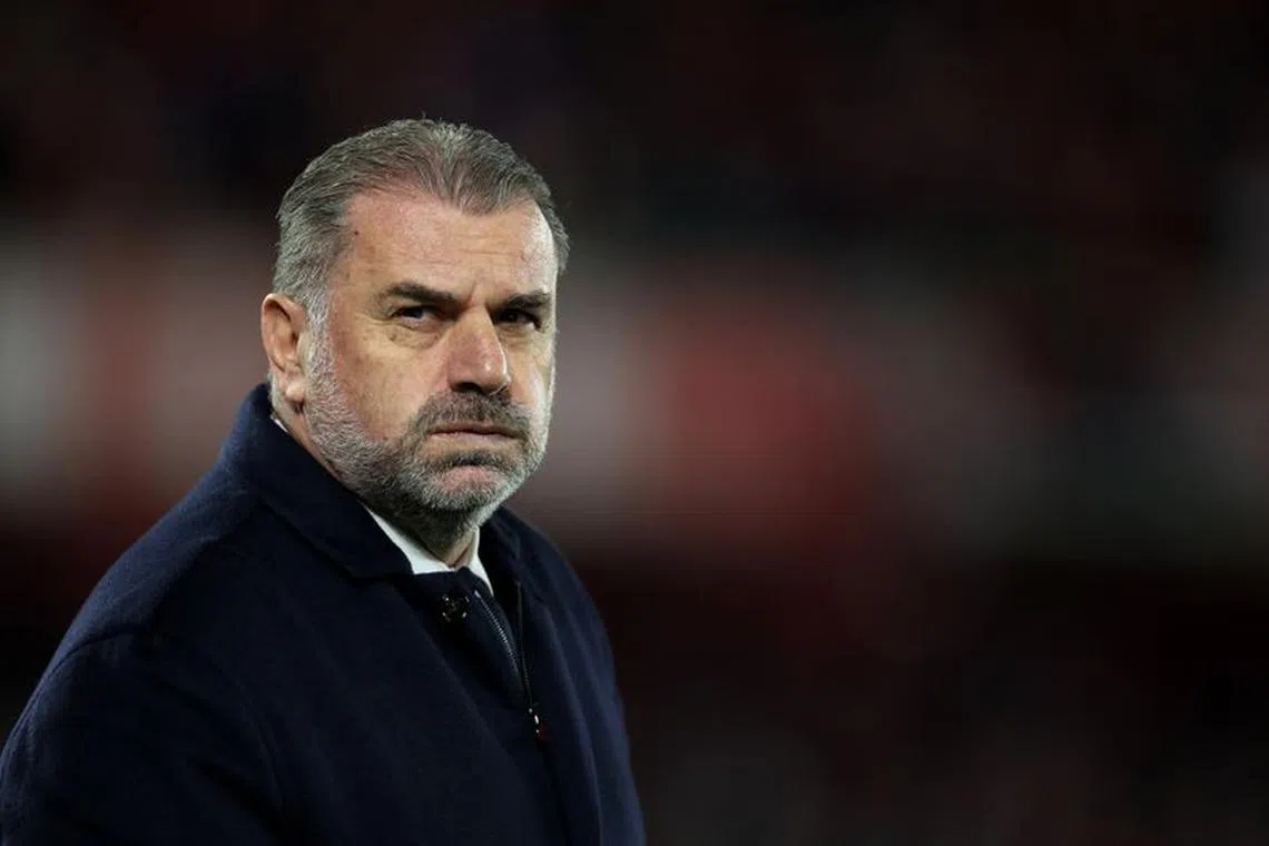 FILE PHOTO: Soccer Football - Premier League - Nottingham Forest v Tottenham Hotspur - The City Ground, Nottingham, Britain - December 15, 2023  Tottenham Hotspur manager Ange Postecoglou before the match Action Images via Reuters/Paul Childs/File Photo