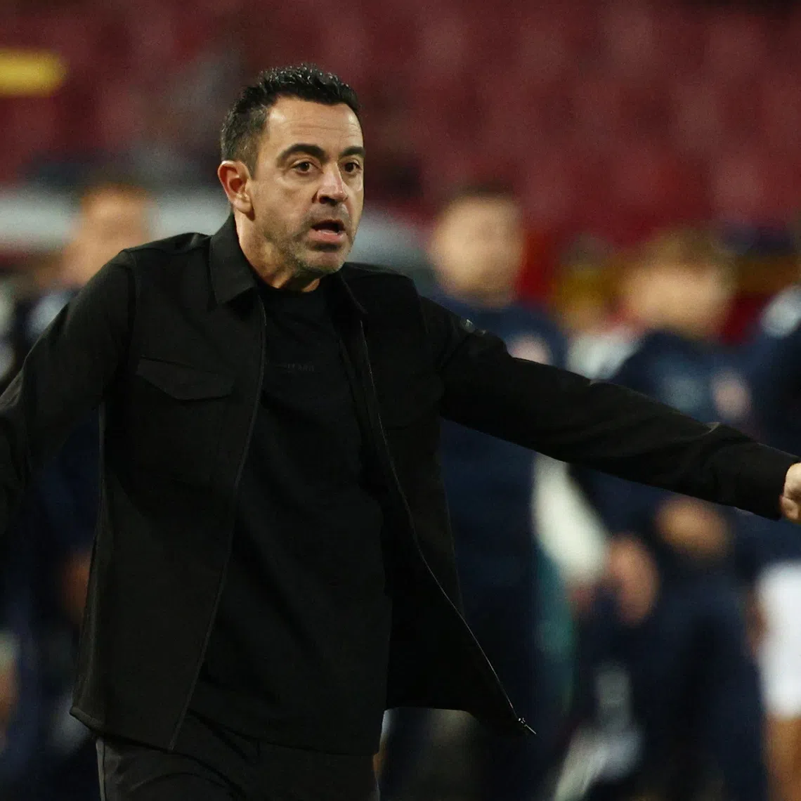 Soccer Football - Nations League - Group A2 - Serbia v Netherlands - Stadion Rajko Mitic, Belgrade, Serbia - September 27, 2026 Netherlands coach Xavi Hernandez reacts REUTERS/Marko Djurica