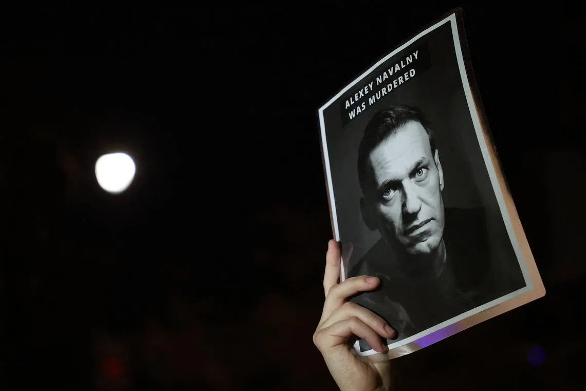 Mr Alexei Navalny’s death came precisely a month before Russia’s general election, in which Mr Vladimir Putin is seeking another six-year presidential term.