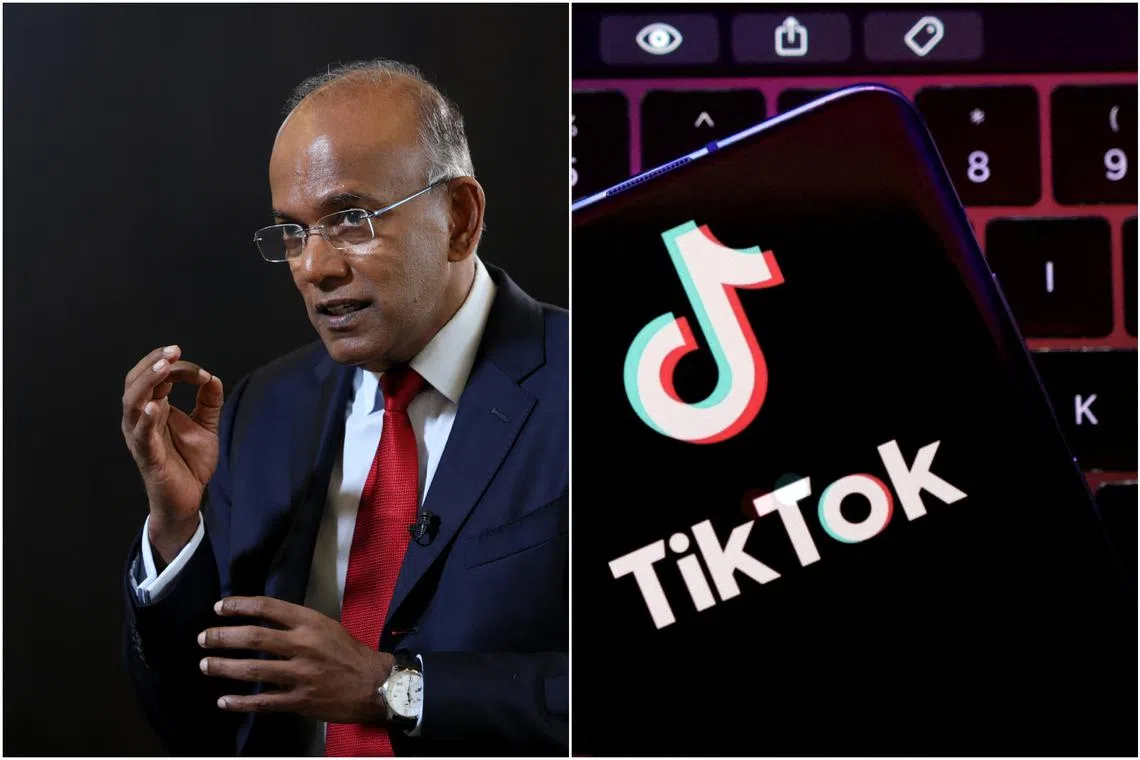 Law and Home Affairs Minister K. Shanmugam had earlier sought to compel TikTok to disclose information about some users.
