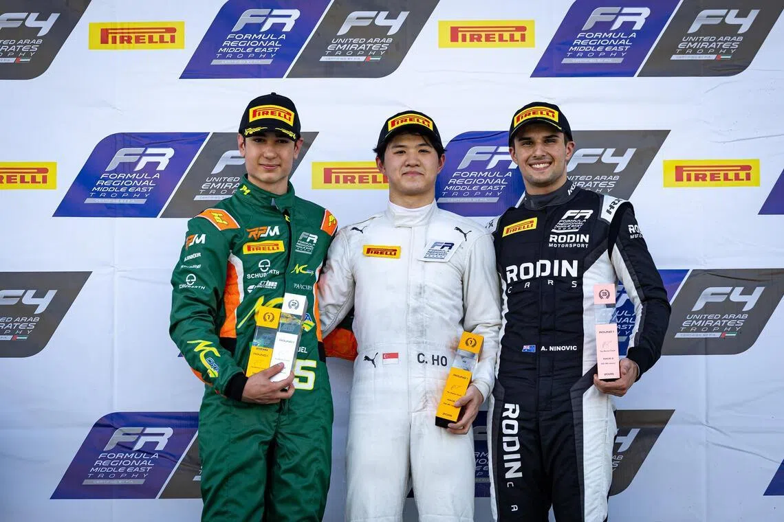 Christian Ho sets sights on F3 after winning race in Formula Regional Middle East Trophy