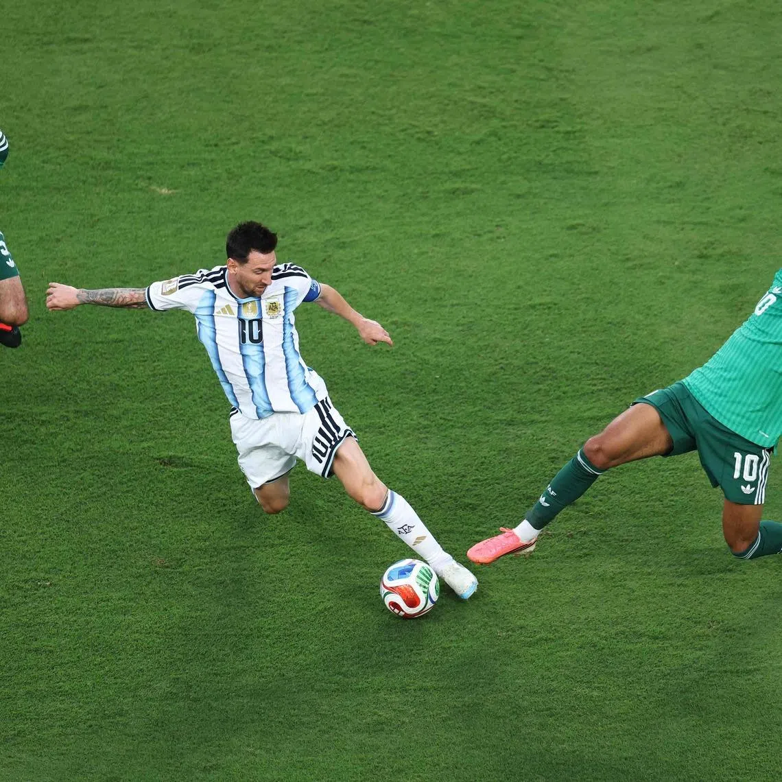 Lionel Messi scored his first World Cup hat-trick on June 16 against Algeria. 