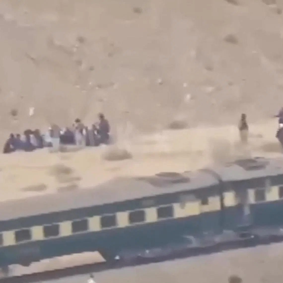 A separatist group bombed a remote railway track in Pakistan's Balochistan province on March 11, and stormed a train with around 450 passengers on board.