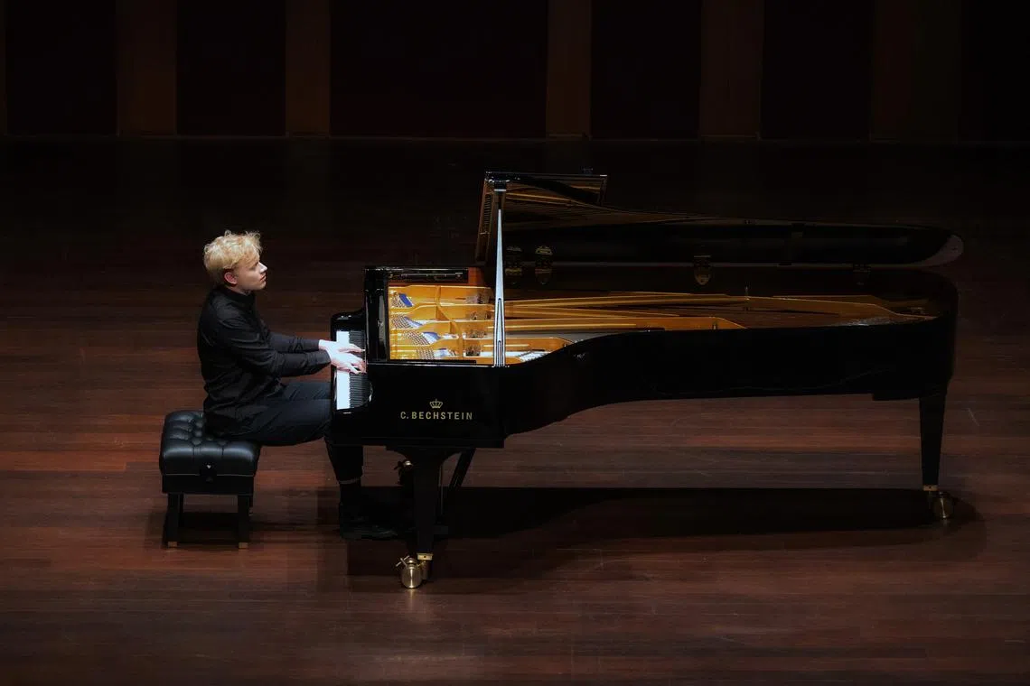 Pianist Alexander Malofeev last performed in Singapore in 2019. 