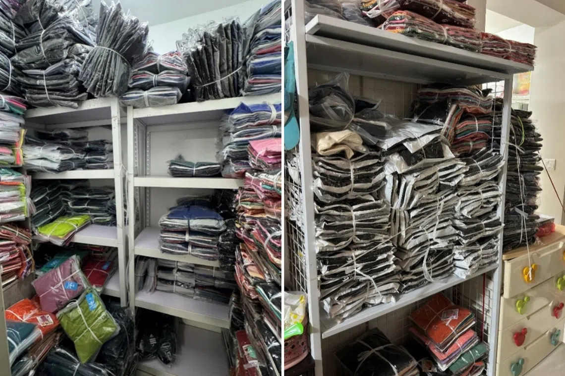 More than 14,200 pieces of trademark-infringing apparel were found during an operation.