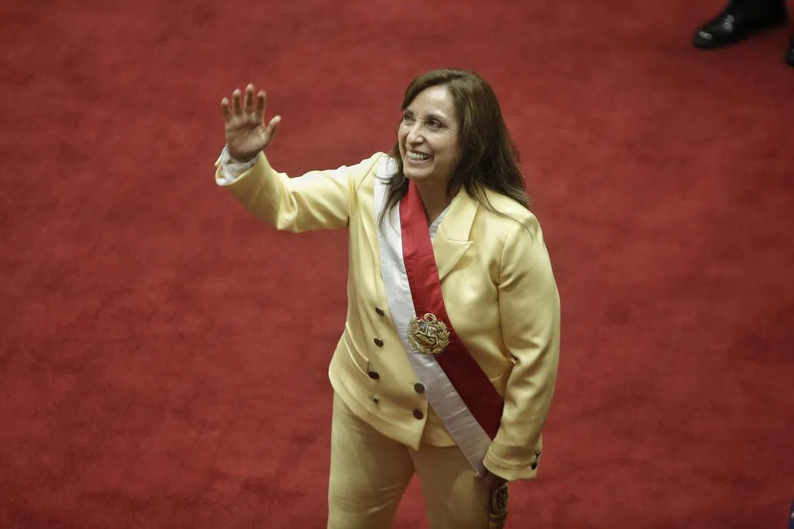 Dina Boluarte is Peru's first female president.
