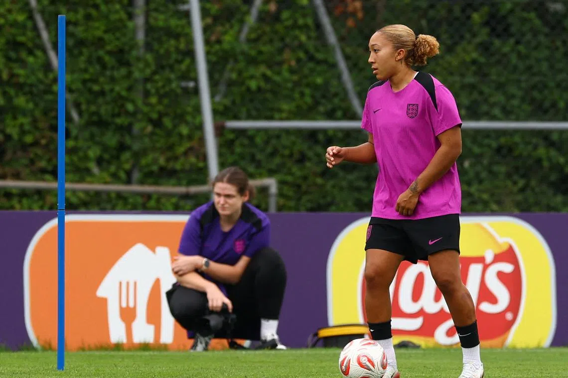 Soccer Football - UEFA Women's Euro 2025 - Final - England Training - Sportanlage Au, Zurich, Switzerland - July 26, 2025 England's Lauren James during training REUTERS/Matthew Childs