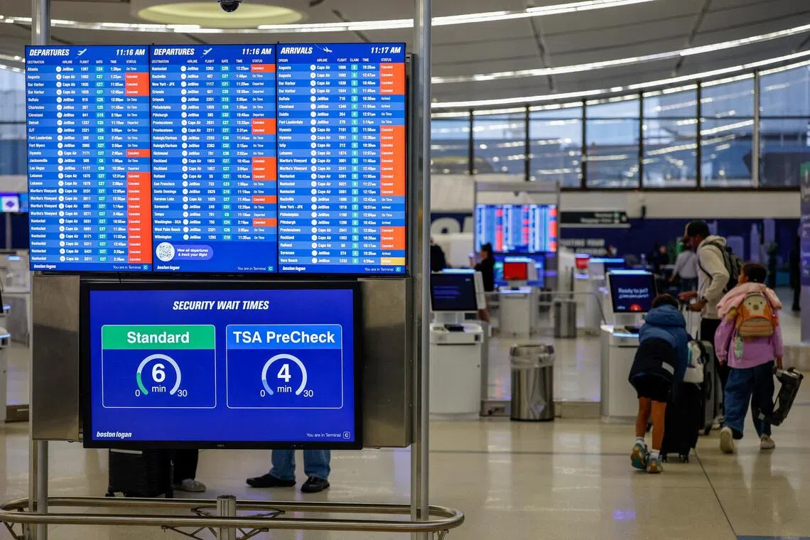The storm forced the cancellation of hundreds of flights, including 130 at Boston’s Logan airport alone, according to tracker Flight Aware.