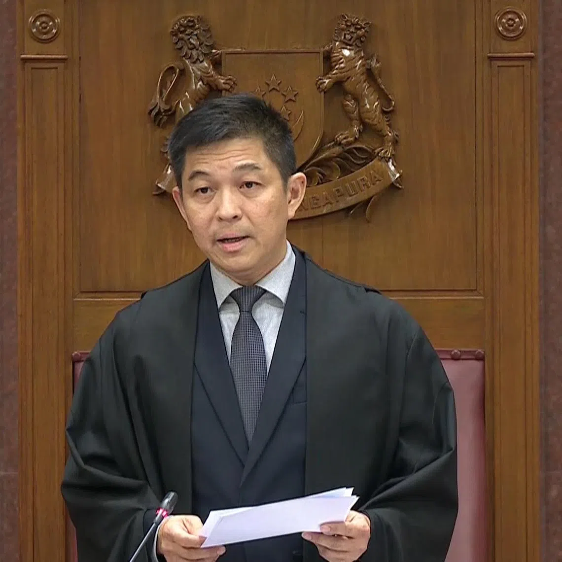 Former Speaker of Parliament Tan Chuan-Jin's unparliamentary remarks were caught on a hot mic during a Parliament sitting in April.