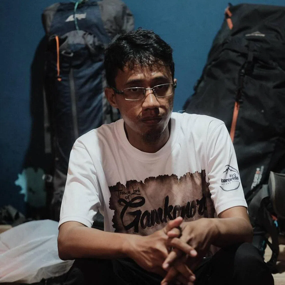 Mr Reza Selang, 35, the head guide that brought the nine Singaporeans up Mount Dukono in Indonesia.