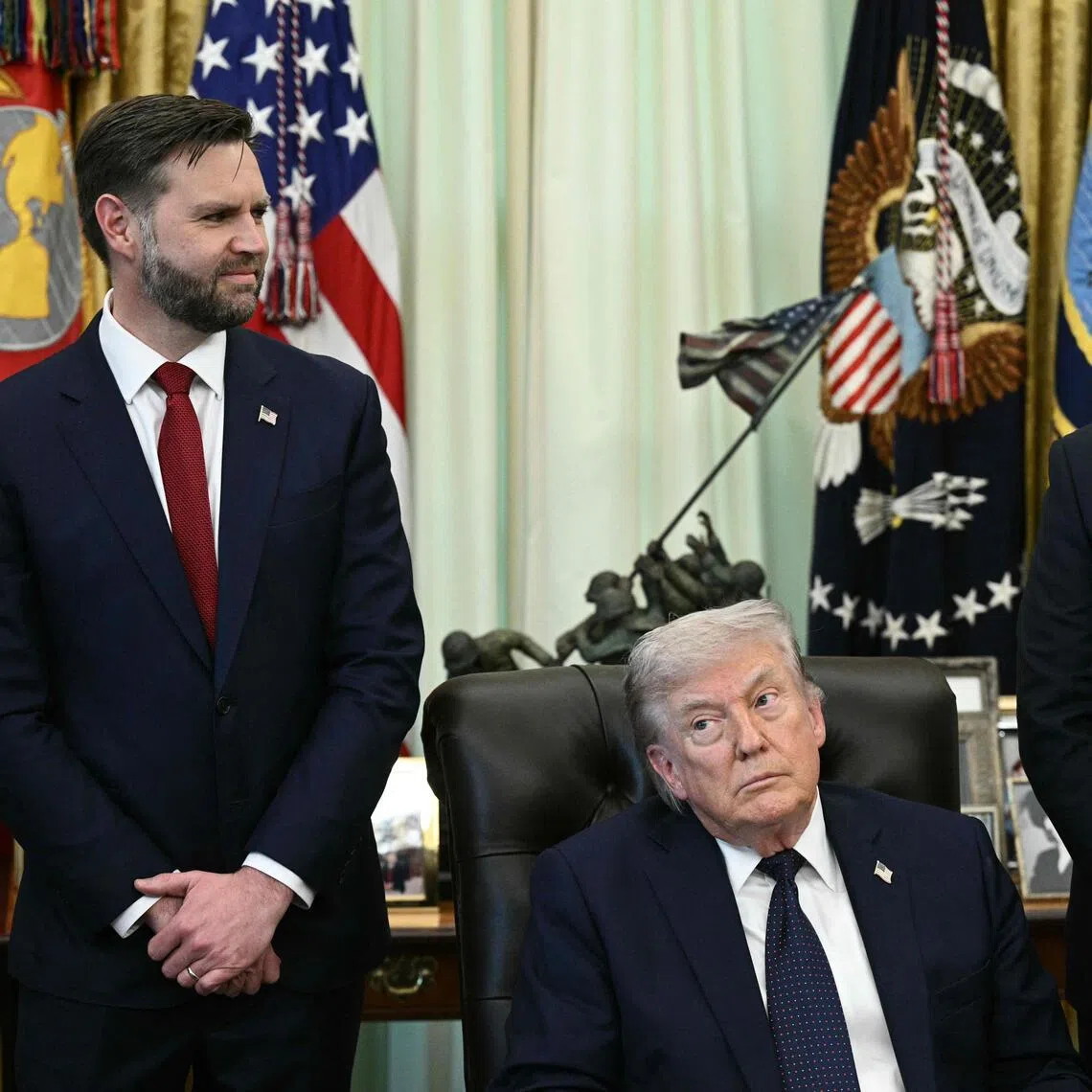 US Vice-President J.D. Vance (left) and US Secretary of State Marco Rubio (right) are seen as contenders for the 2028 Republican nomination.