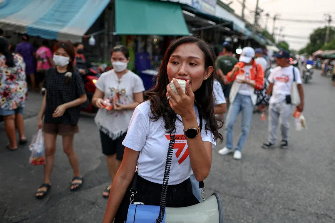 Chonthicha Jangrew, an MP for the Move Forward Party, denies the charge of lese majeste and has been granted bail pending an appeal against the decision.