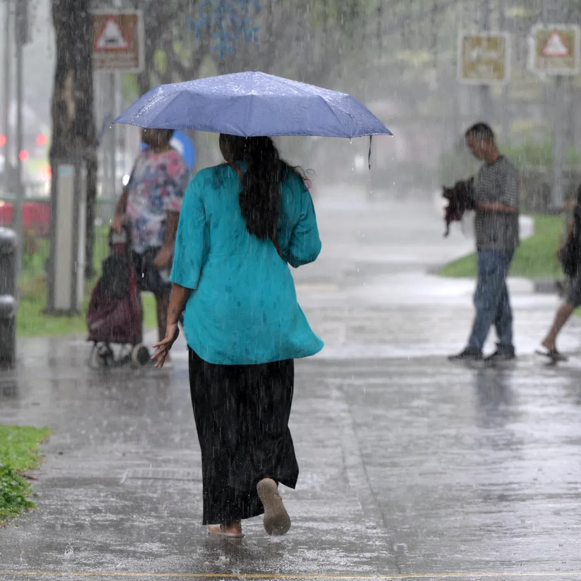 Heavy rain is expected over many areas of Singapore in the afternoon of Dec 14.