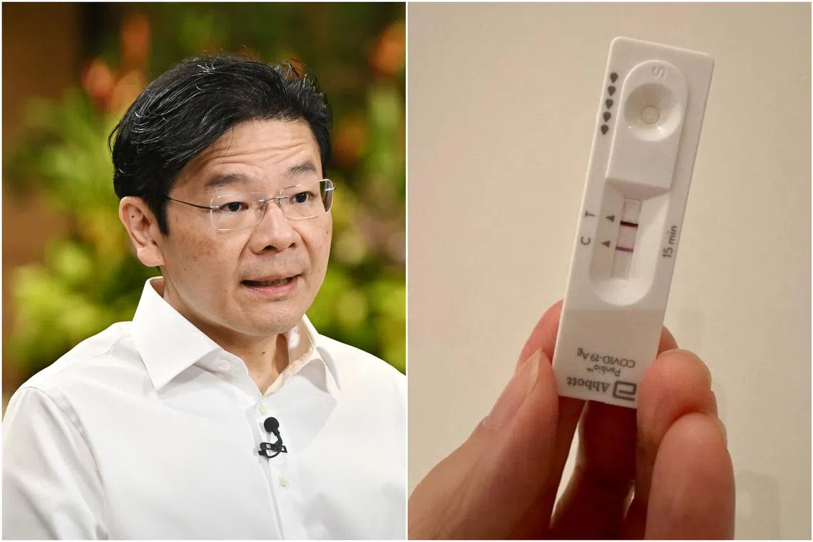 Prime Minister Lawrence Wong tested positive for Covid-19 on Dec 3 after a stretch of overseas work trips.