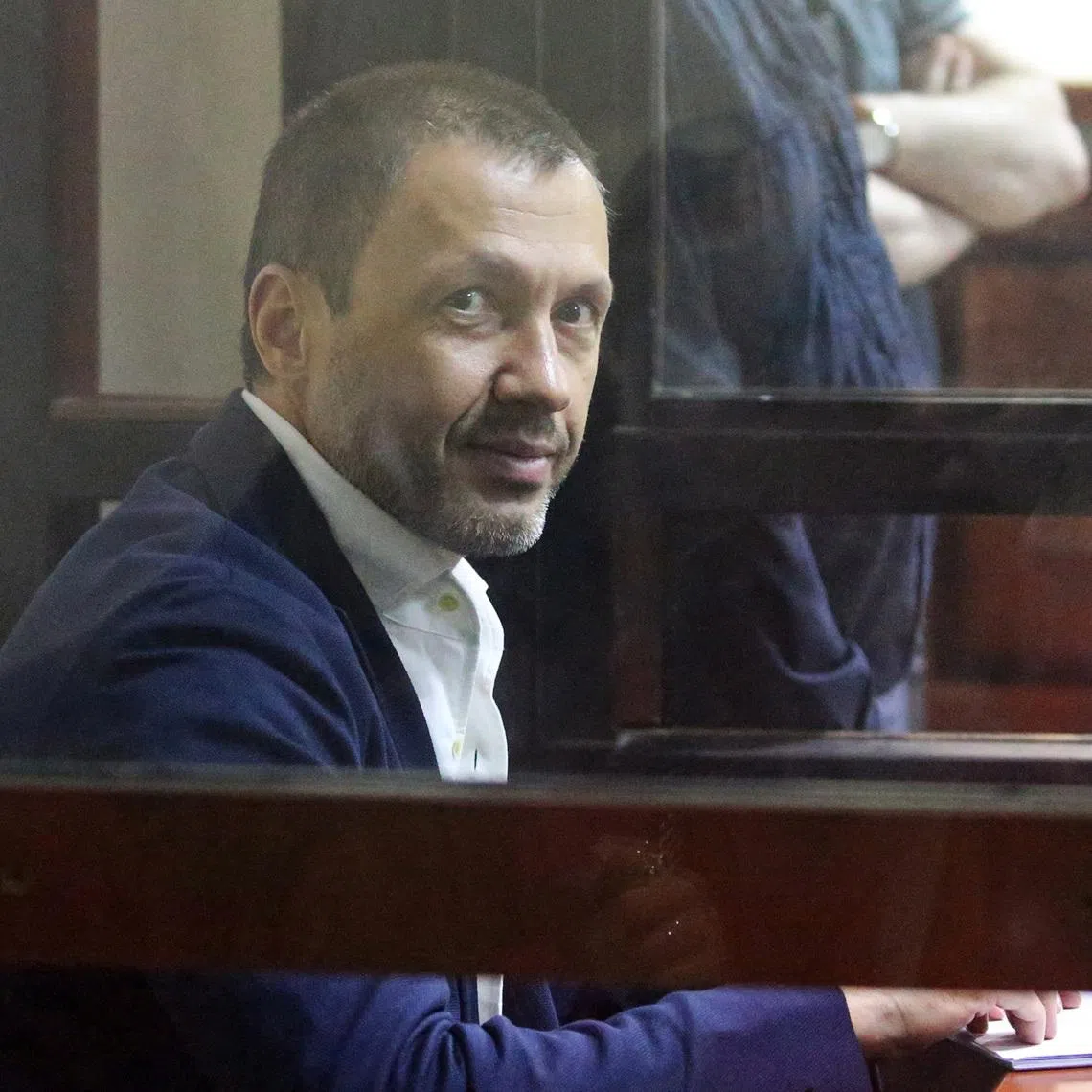 Giorgi Bachiashvili, a former aide to Georgian Dream party founder and billionaire Bidzina Ivanishvili, attends a court hearing in Tbilisi, Georgia May 29, 2025. Bachiashvili fled the country earlier this year while on trial on charges of embezzlement and money laundering. REUTERS/Irakli Gedenidze