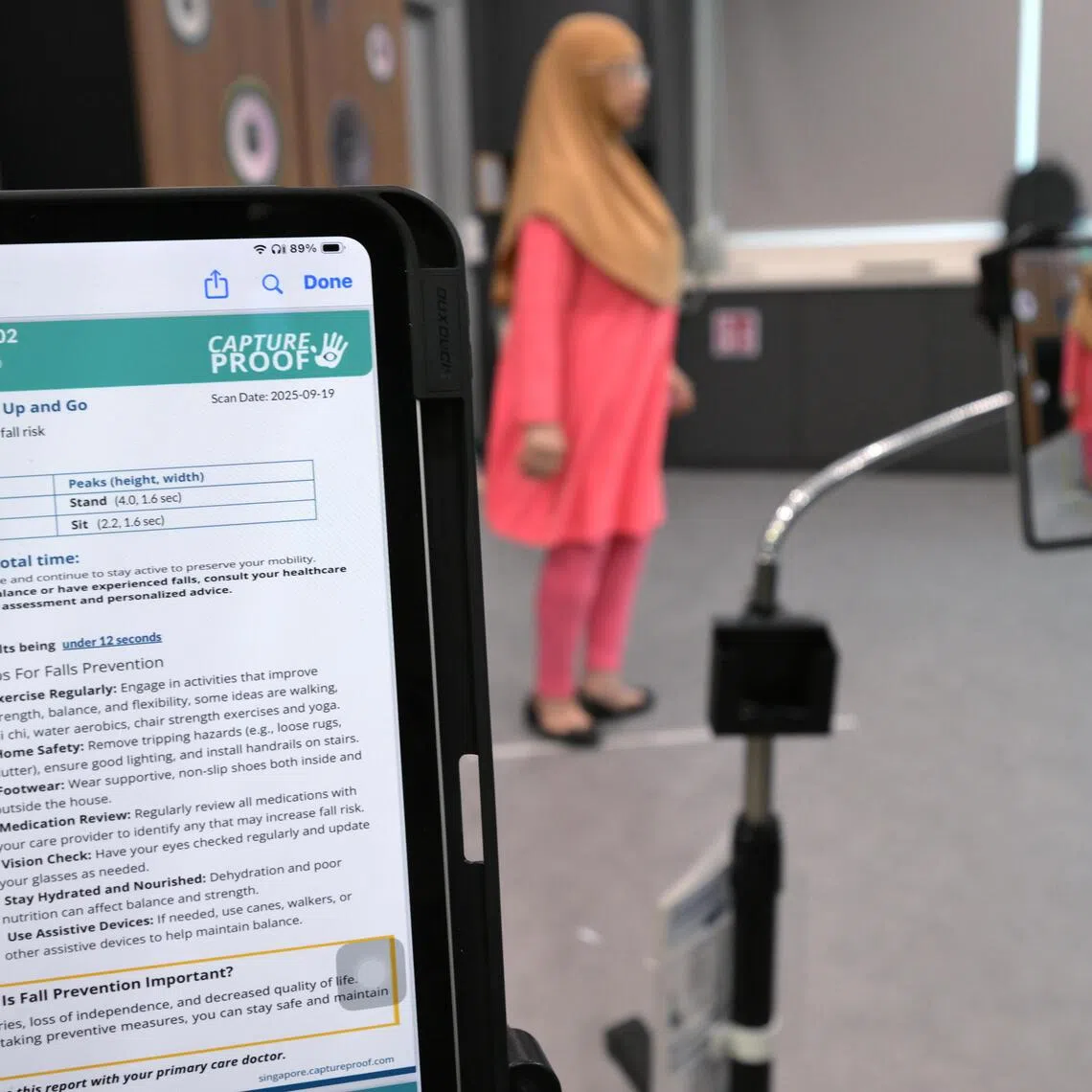 NTUC Health deploys AI solution to predict fall risks of frail seniors at its Active Ageing Centre.