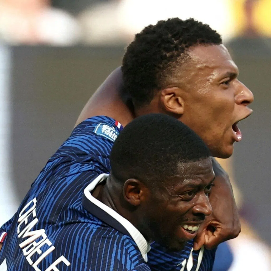 France attackers Kylian Mbappe and Ousmane Dembele will come up against Morocco’s Soufiane Rahimi and Issa Diop (No. 14) in the World Cup quarter-finals on July 9.