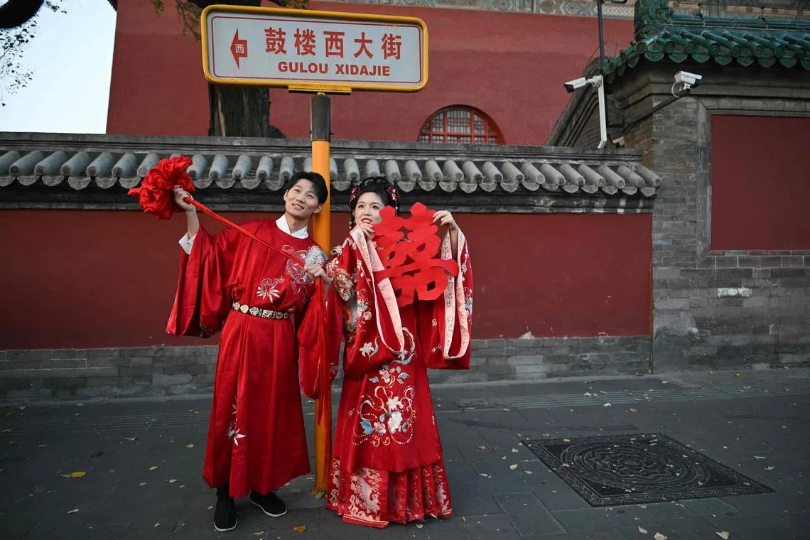 Top leaders pledged in December to promote “positive marriage and childbearing attitudes” to stabilise birth rates.