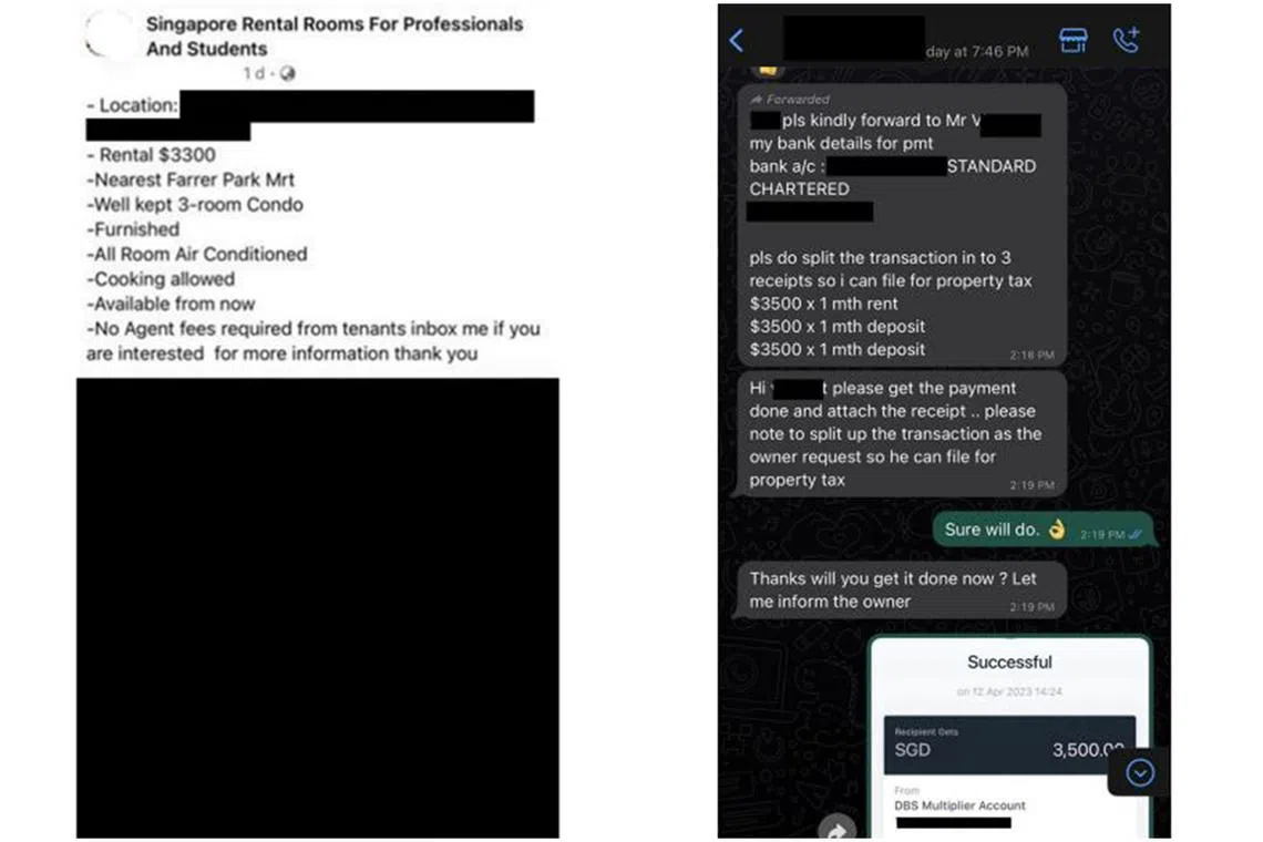 Victims were pressured by fake property agents into making payments to secure the viewing or rental of properties.