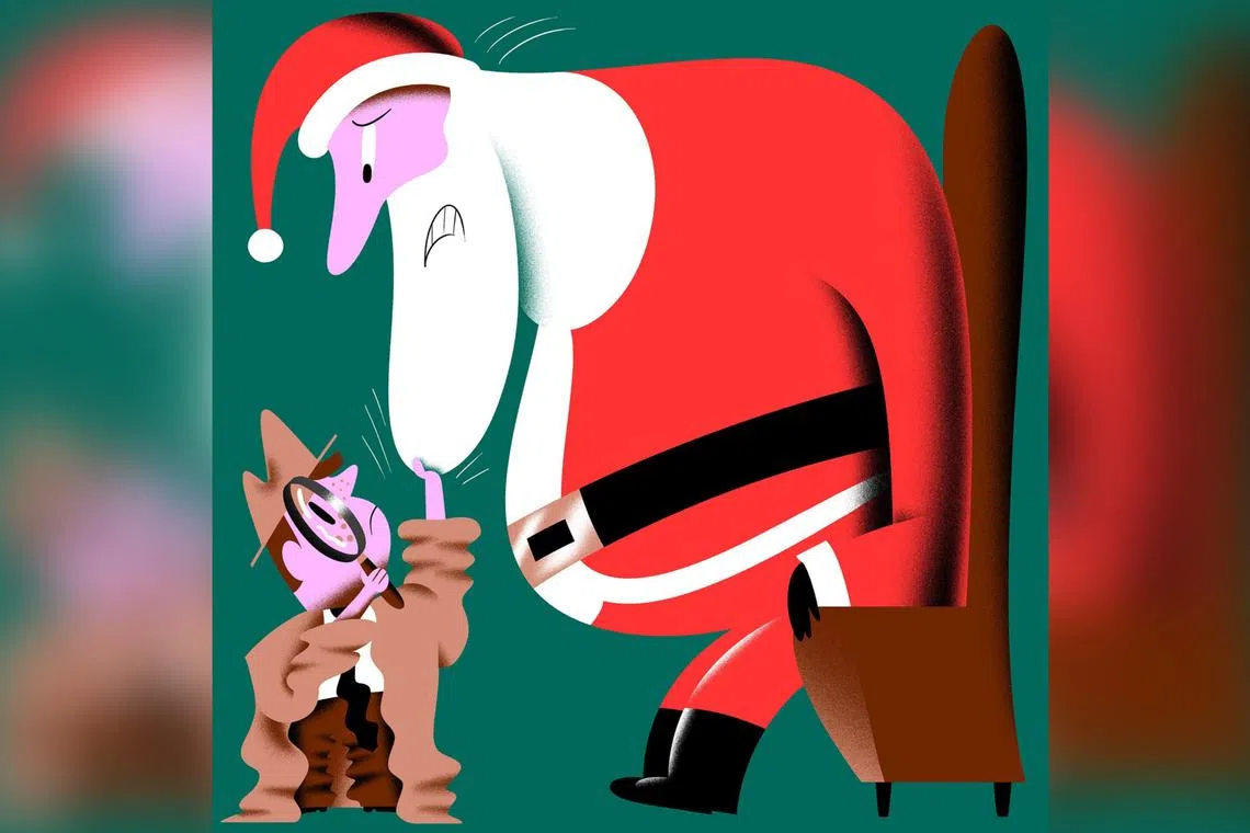 How can parents — who typically play a large and active role in fostering a belief in Santa Claus — ease the transition to disbelief?