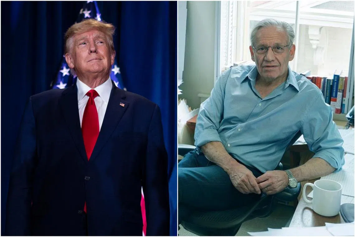 The complaint alleges violations of Mr Trump’s copyright interests and accuses Mr Woodward of unjustly profiting from the tapes.