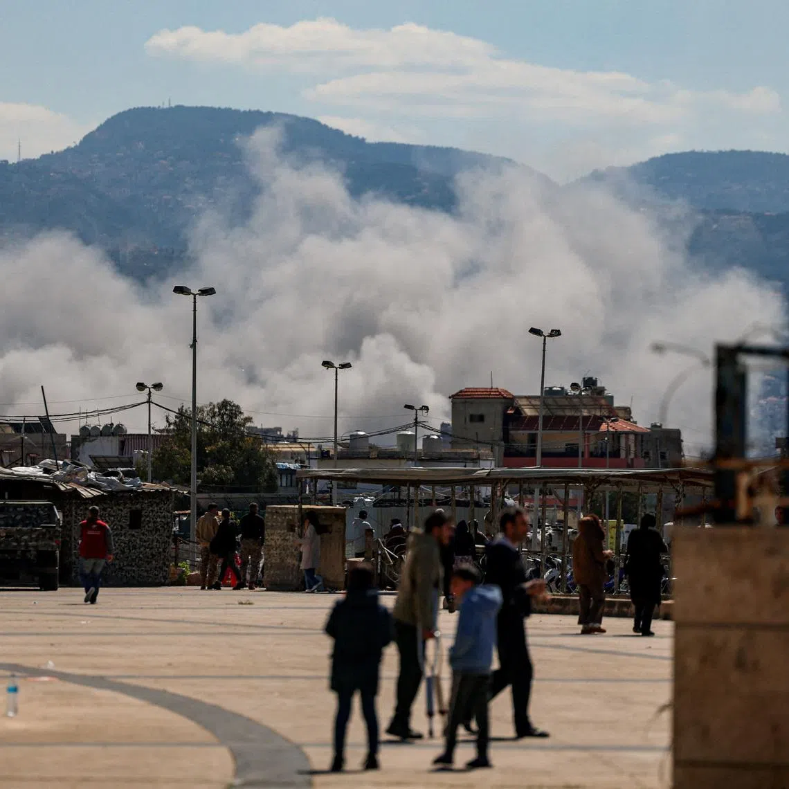 Smoke rises after an Israeli strike, following an escalation between Hezbollah and Israel amid the U.S.-Israeli conflict with Iran, in Beirut, Lebanon, March 9, 2026. REUTERS/Claudia Greco