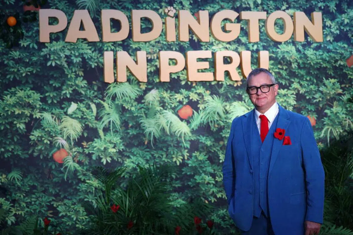 British actor and cast member Hugh Bonneville attends the world premiere of Paddington In Peru in London on Nov 3, 2024. 