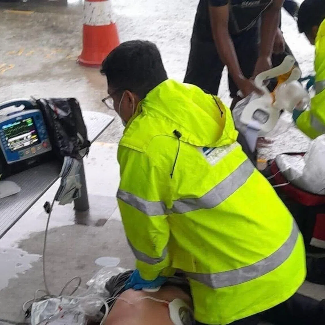 The 30-year-old fishery worker was struck at around 4pm on May 5 at a fish farm in waters off Lim Chu Kang coast.